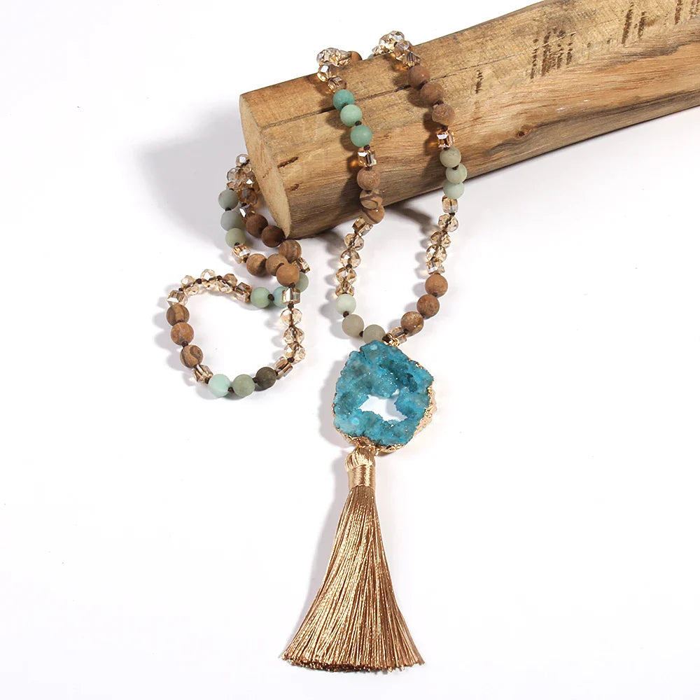 Bohemian Wood Necklace