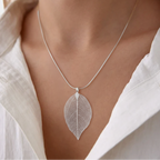 Bohemian Leaf Pendant Necklace