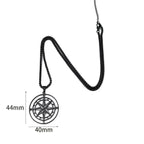 Compass Necklace Pendant Compass Rose Cardinal Points