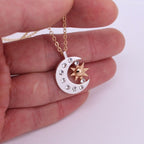 Moon Crescent Necklace Pendant for Women