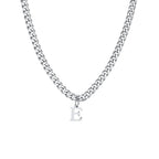 Collier homme avec pendentif personnalisé initiale  e