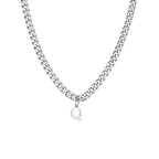 Collier homme avec pendentif personnalisé initiale  q