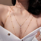 Necklace for Women's Neckline Chain Jewelry Bust