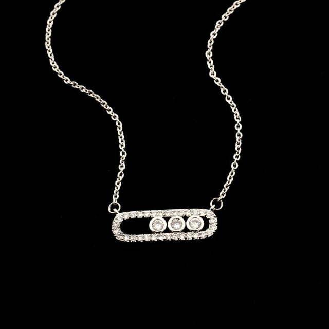 Oriental Infinity Necklace silver
