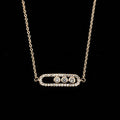 Oriental Infinity Necklace rose gold