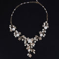 Collier de Mariage Fleurs or