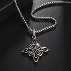 Witch's Knot Protection Necklace Wiccan Pendant