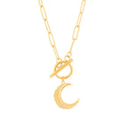 Elegant Necklace with Moon Pendant