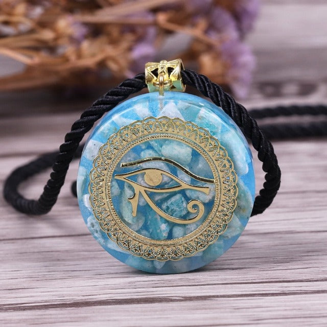 Orgonite Necklace Eye of Horus Egypt