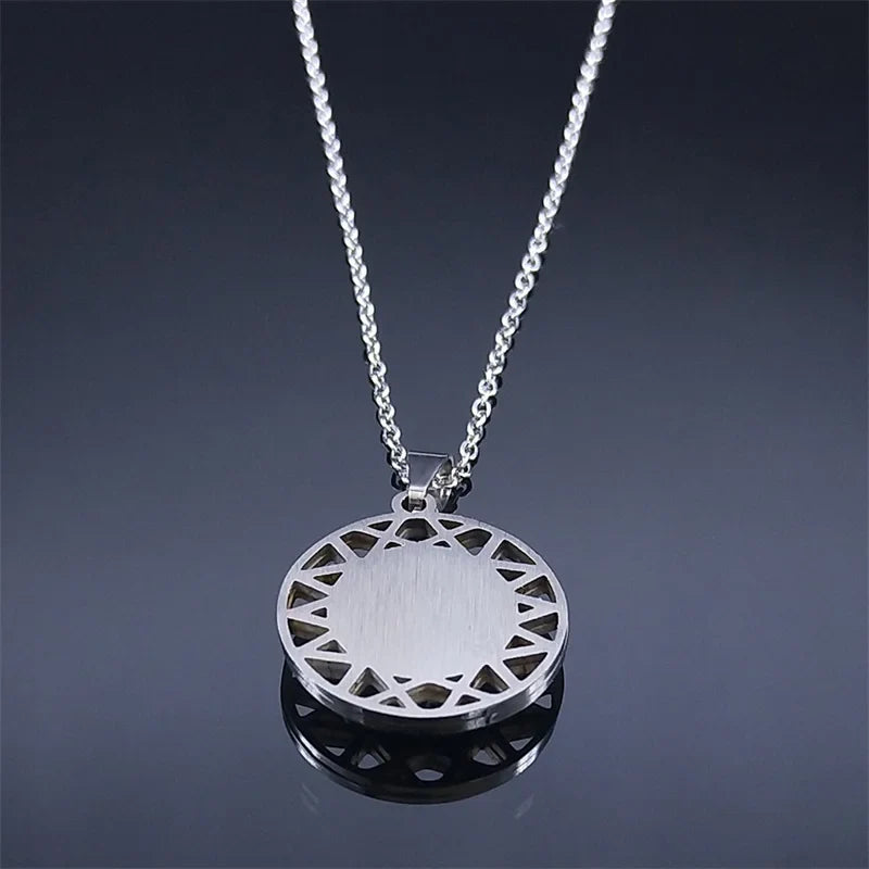 Necklace And Earrings With Blue Turkish Evil Eye Pendant necklace