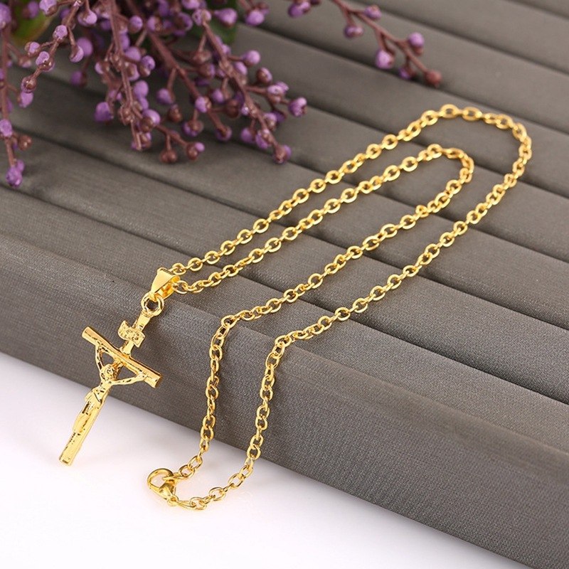 Christian Cross Necklace and Pendant of Jesus
