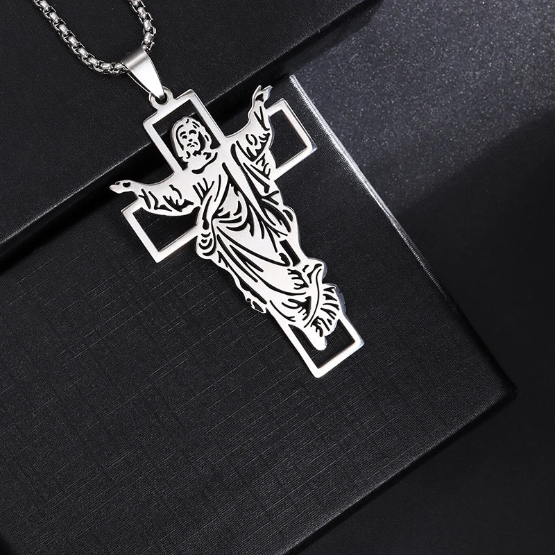 Saint Benedict Jesus Cross Necklace and Pendant style E