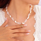 Collier et son pendentif coquillage pour femme cristal