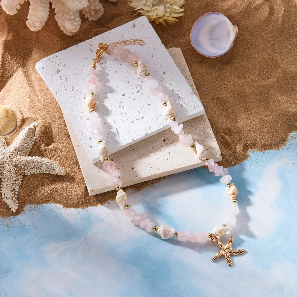 Collier et son pendentif coquillage pour femme blanc