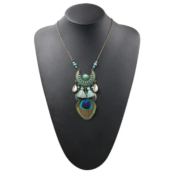 Ethnic Peacock Necklace