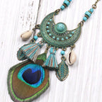 Ethnic Peacock Necklace