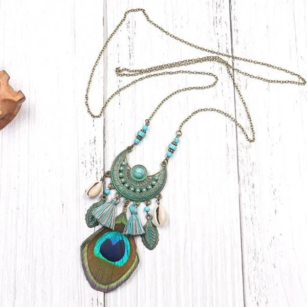Ethnic Peacock Necklace