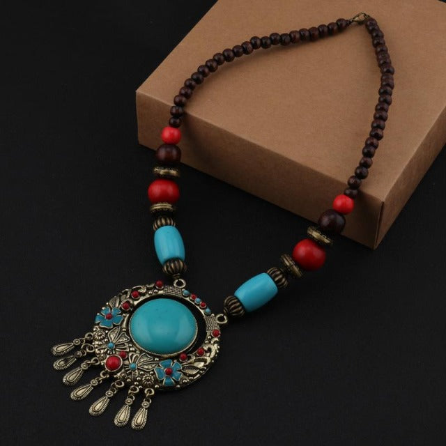 Ethnic Pearl Necklace