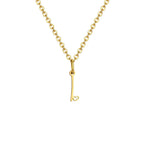 Collier femme avec pendentif initiale lettre et coeur i