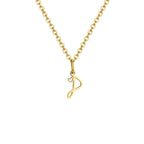 Collier femme avec pendentif initiale lettre et coeur d