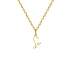 Collier femme avec pendentif initiale lettre et coeur s