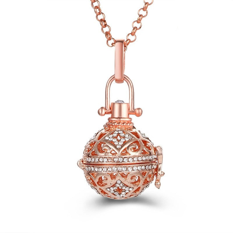 Pregnancy Bola Necklace with Hollow Pendant