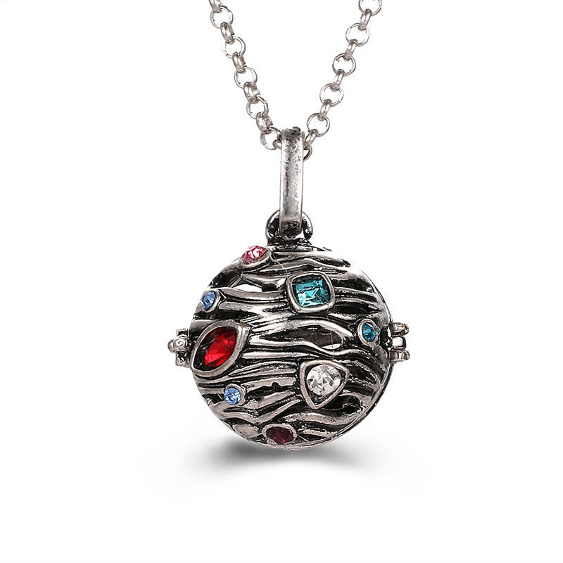 Pregnancy Bola Necklace with Hollow Pendant