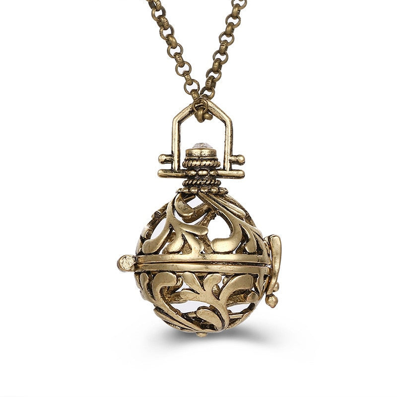Pregnancy Bola Necklace with Hollow Pendant