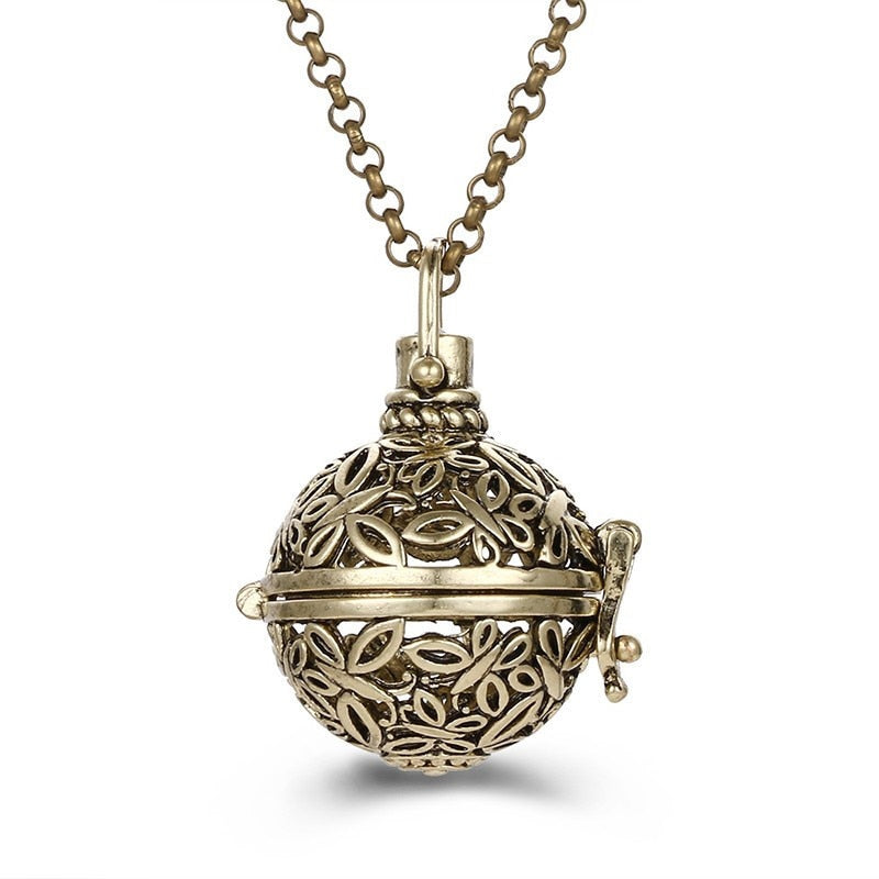 Pregnancy Bola Necklace with Hollow Pendant