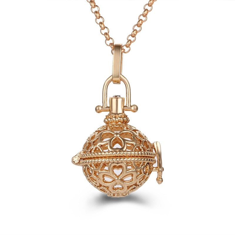Pregnancy Bola Necklace with Hollow Pendant