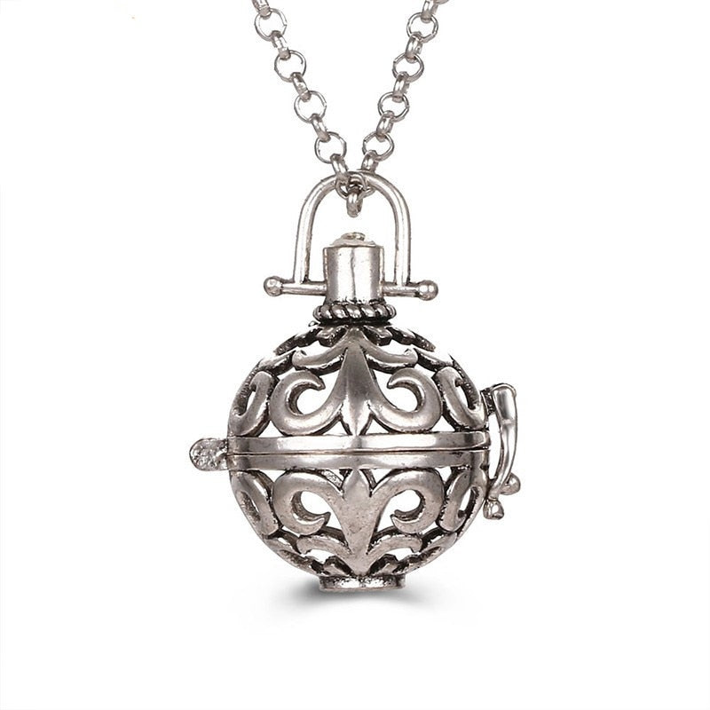 Pregnancy Bola Necklace with Hollow Pendant