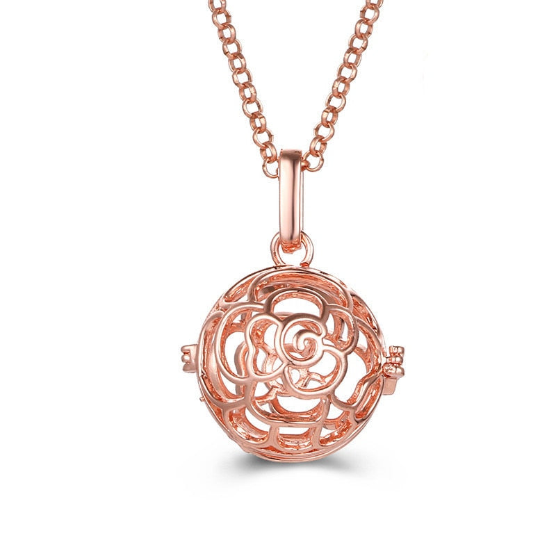 Pregnancy Bola Necklace with Hollow Pendant