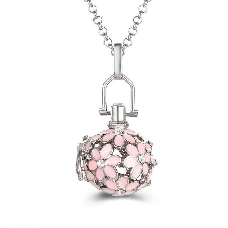 Pregnancy Bola Necklace with Hollow Pendant