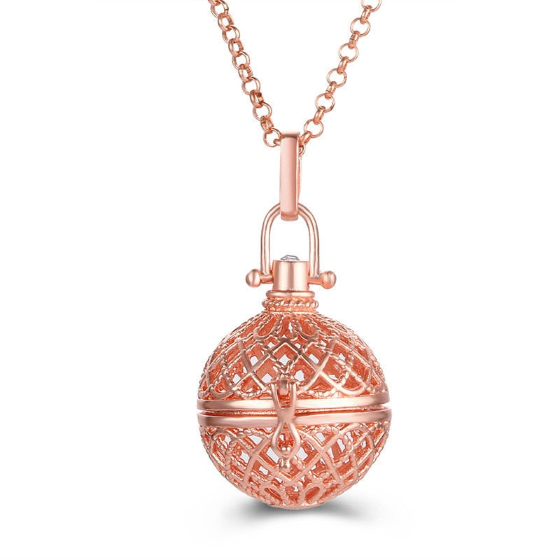Pregnancy Bola Necklace with Hollow Pendant