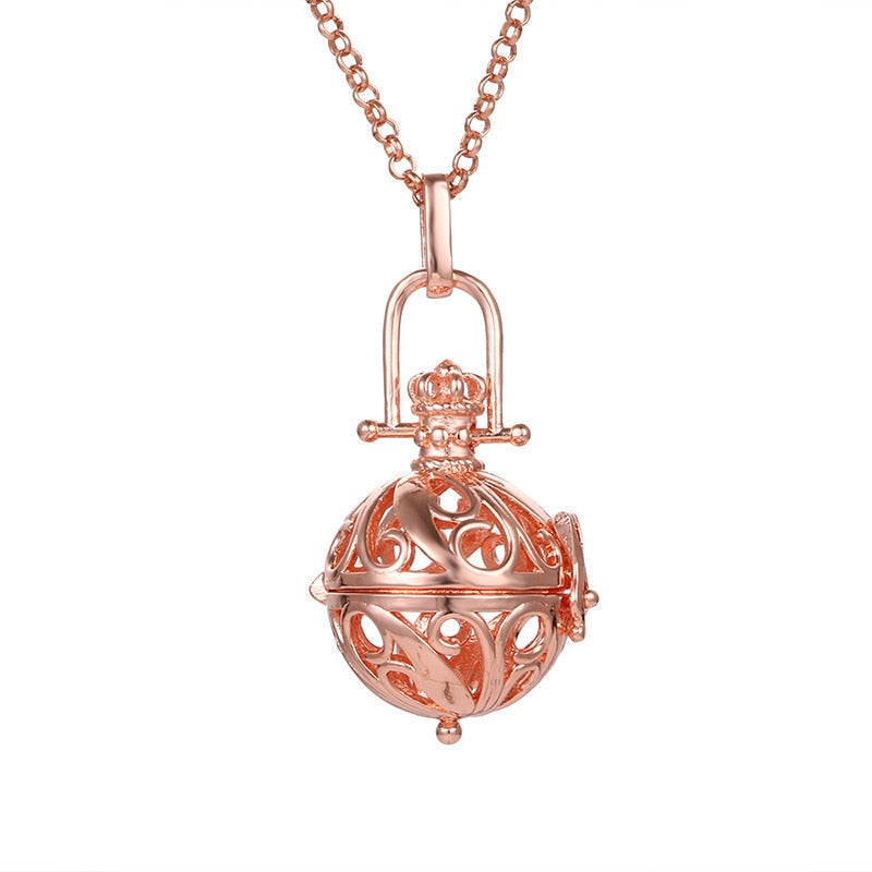 Pregnancy Bola Necklace with Hollow Pendant