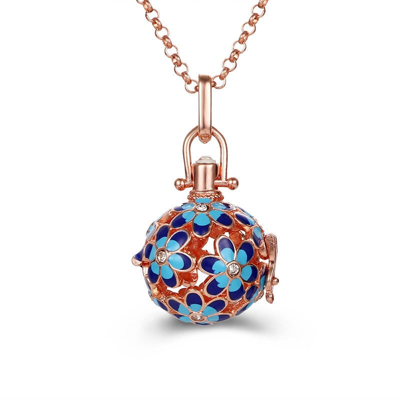 Collier Femme Enceinte Bola de Grossesse avec Pendentif  Creux