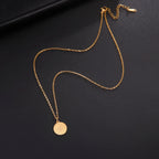 Women's Necklace Pendant Compass Rose Cardinal Gold