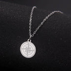 Women's Necklace Pendant Compass Rose Cardinal Silver