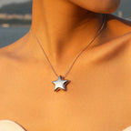 Women's Star Pendant Necklace silver