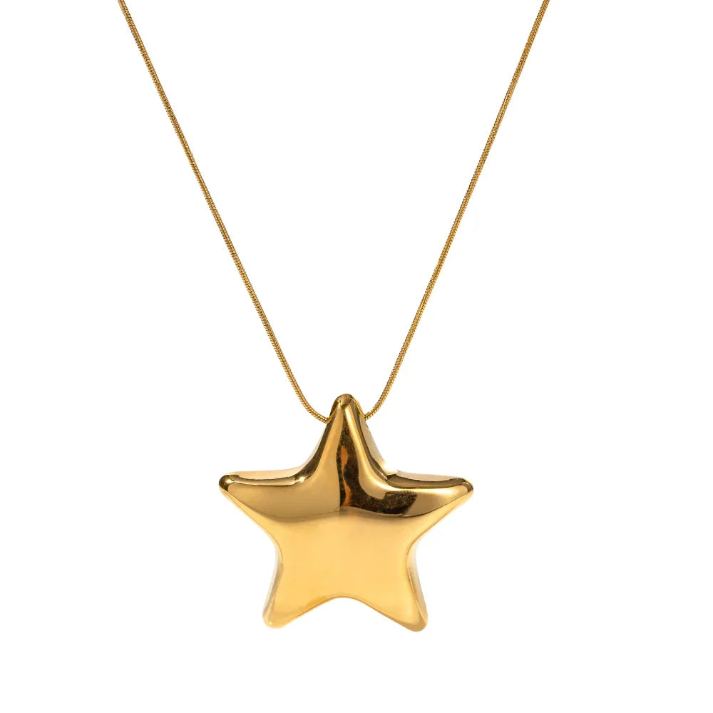 Women's Star Pendant Necklace gold