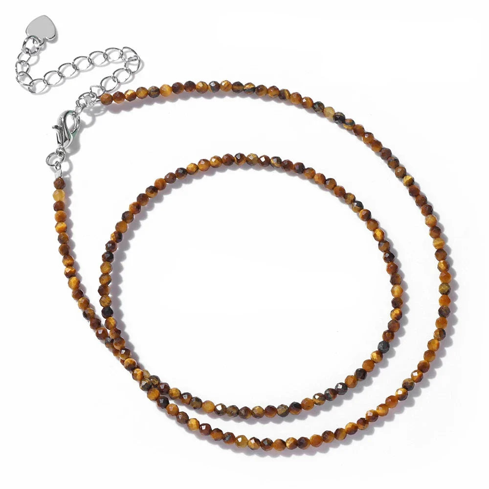 Women's Tiger Eye Stone Necklace