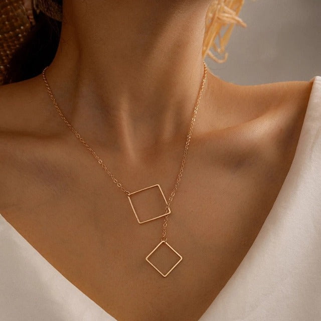 Women's Geometric Gold Necklace