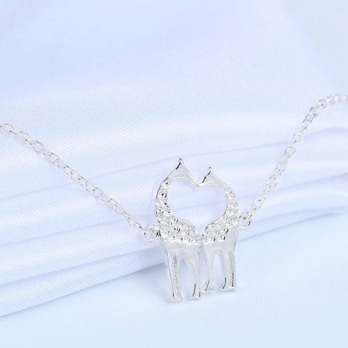 Collier Girafe Argent