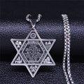 Hexagram Necklace Star of David Judaism Pendant style 5