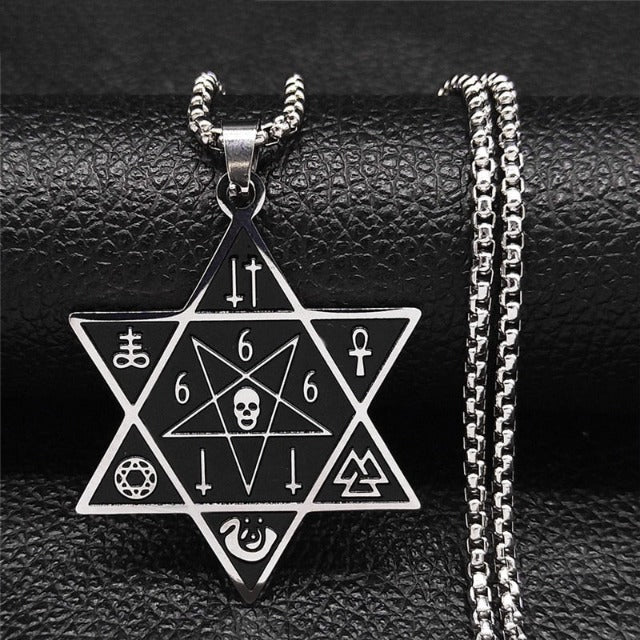 Hexagram Necklace Star of David Judaism Pendant style 2