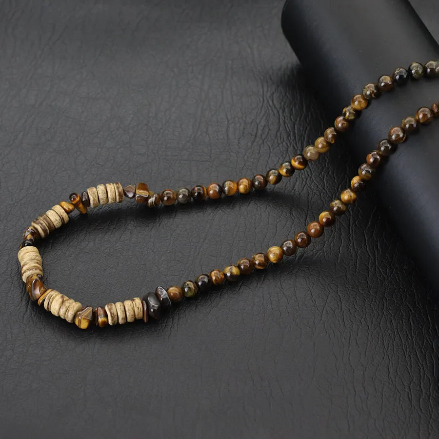 Men's Necklace Tiger Eye Stone