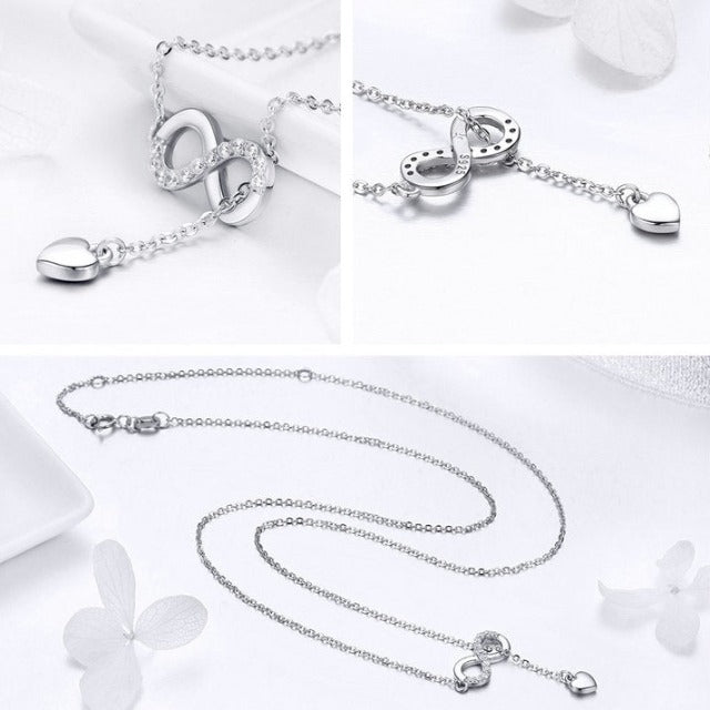 Infinite Pendant Necklace in Silver