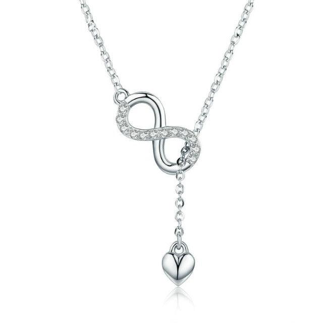 Infinite Pendant Necklace in Silver