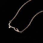 Islam Necklace Muslim Arab Woman Rose Gold