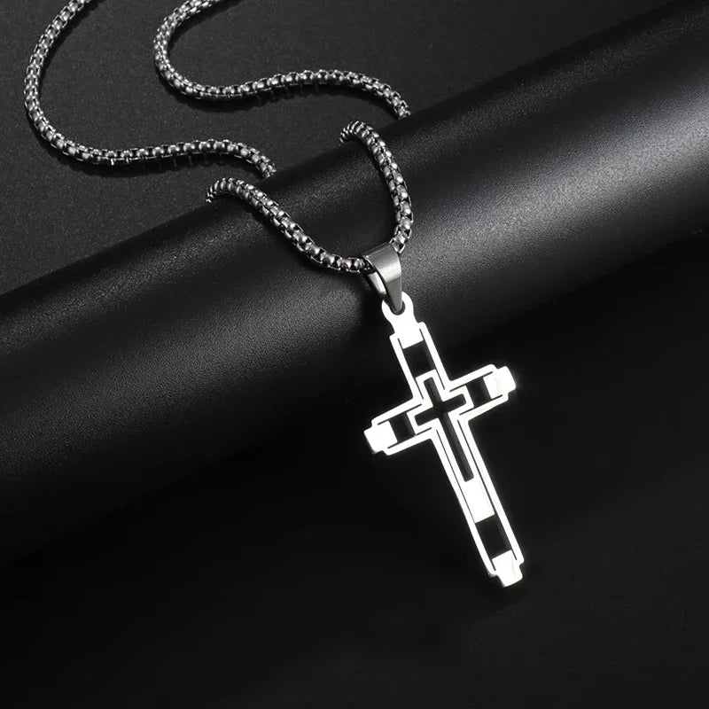Collier & Médaillon Croix argent